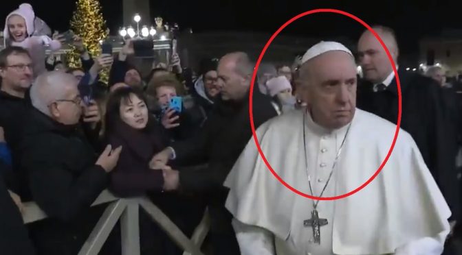 Bergoglio isn't amused.