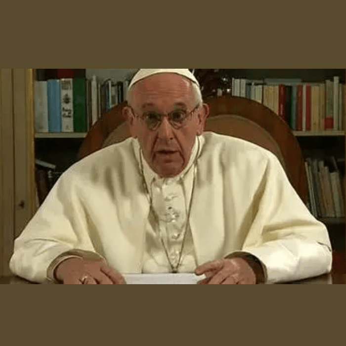 Bergoglio looks rather confused.