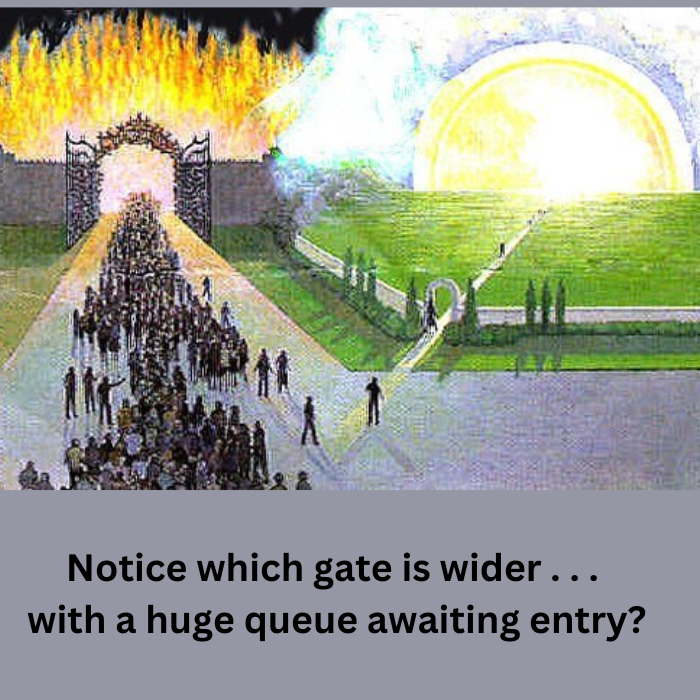 Gates to heaven and hell.