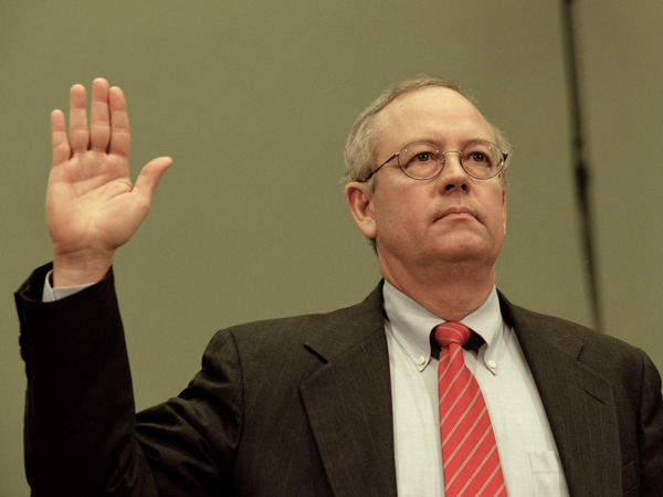 Independent Counsel, Kenneth Starr.