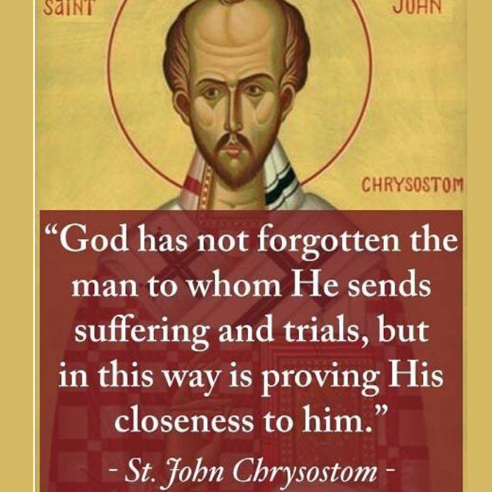 St. John Chrysostom's wisdom.