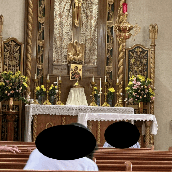 Two altars at OLPH (after).